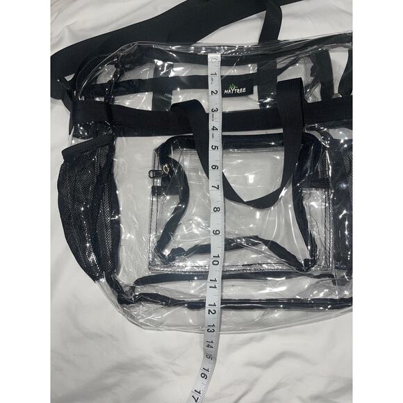 MAYTREE Clear Bag for Stadium Events Tote Bag with Reinforced Straps - Picture 5 of 7